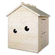 cabane enfants en bois neon - burger